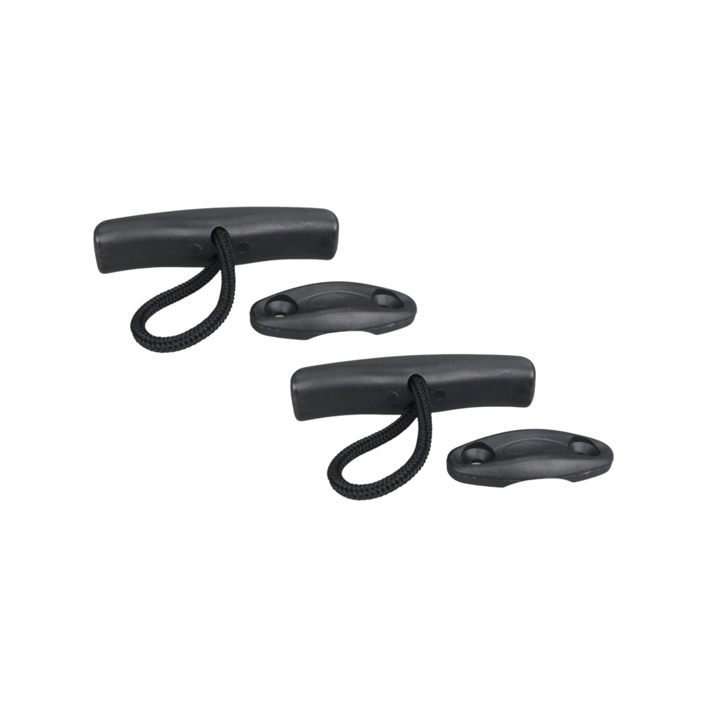 Pactrade Marine Boat Kayak Canoe 2 PC Carrying Pull Toggle Handle w/4mm Cord Rope Accessories Plastic (1 Pair)