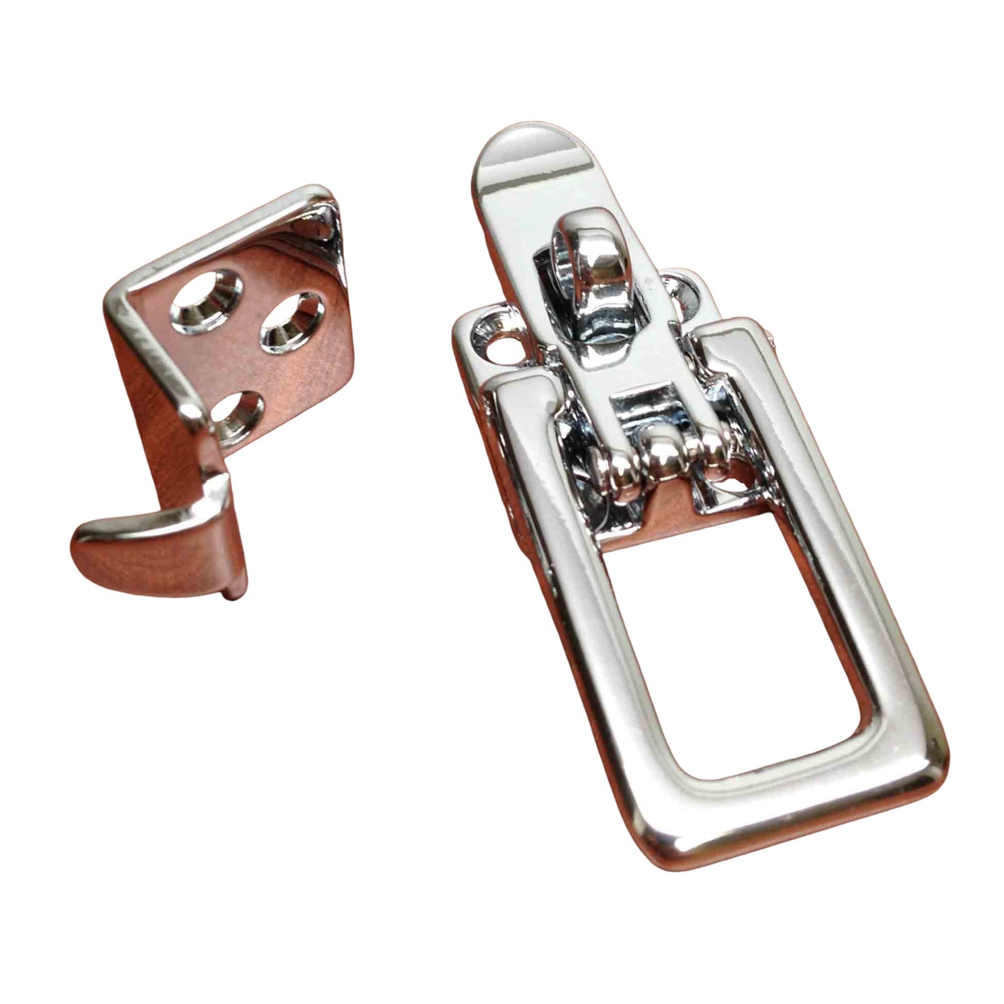 Pactrade Marine Boat Anti Rattle Hatch Fastener Chrome Plated Brass 4 1/8" BY 1 1/8"