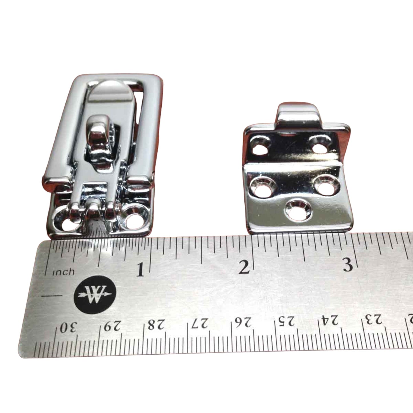 Pactrade Marine Boat Anti Rattle Hatch Fastener Chrome Plated Brass 4 1/8" BY 1 1/8"