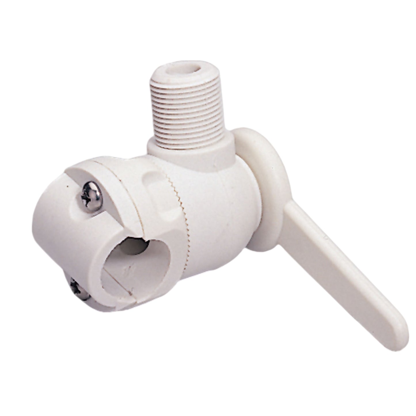 Pactrade Marine Boat ABS Plastic Ratchet Antenna Base For 1" Tube Rail Mount With SS Bolt