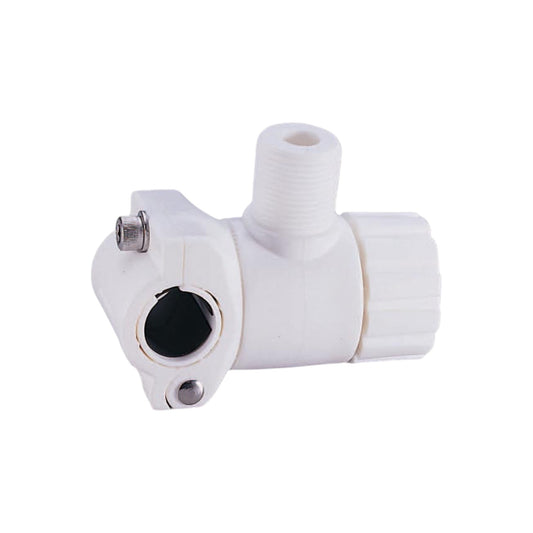 Pactrade Marine Boat ABS Plastic Antenna Base For 25.4MM & 3.1MM Tube Rail Mount