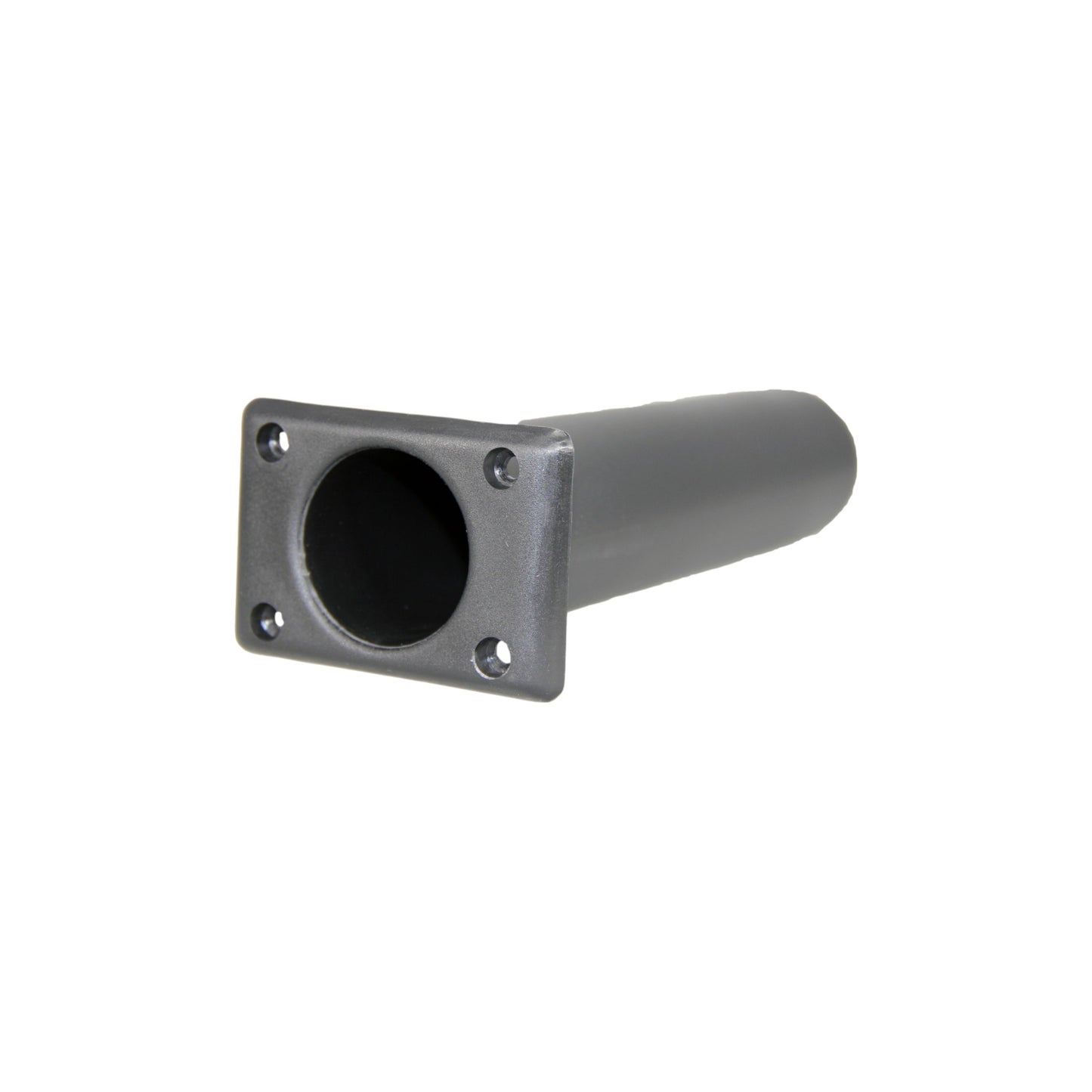 Pactrade Marine Boat Kayak Black Plastic Rod Holder Square Plate Straight Head