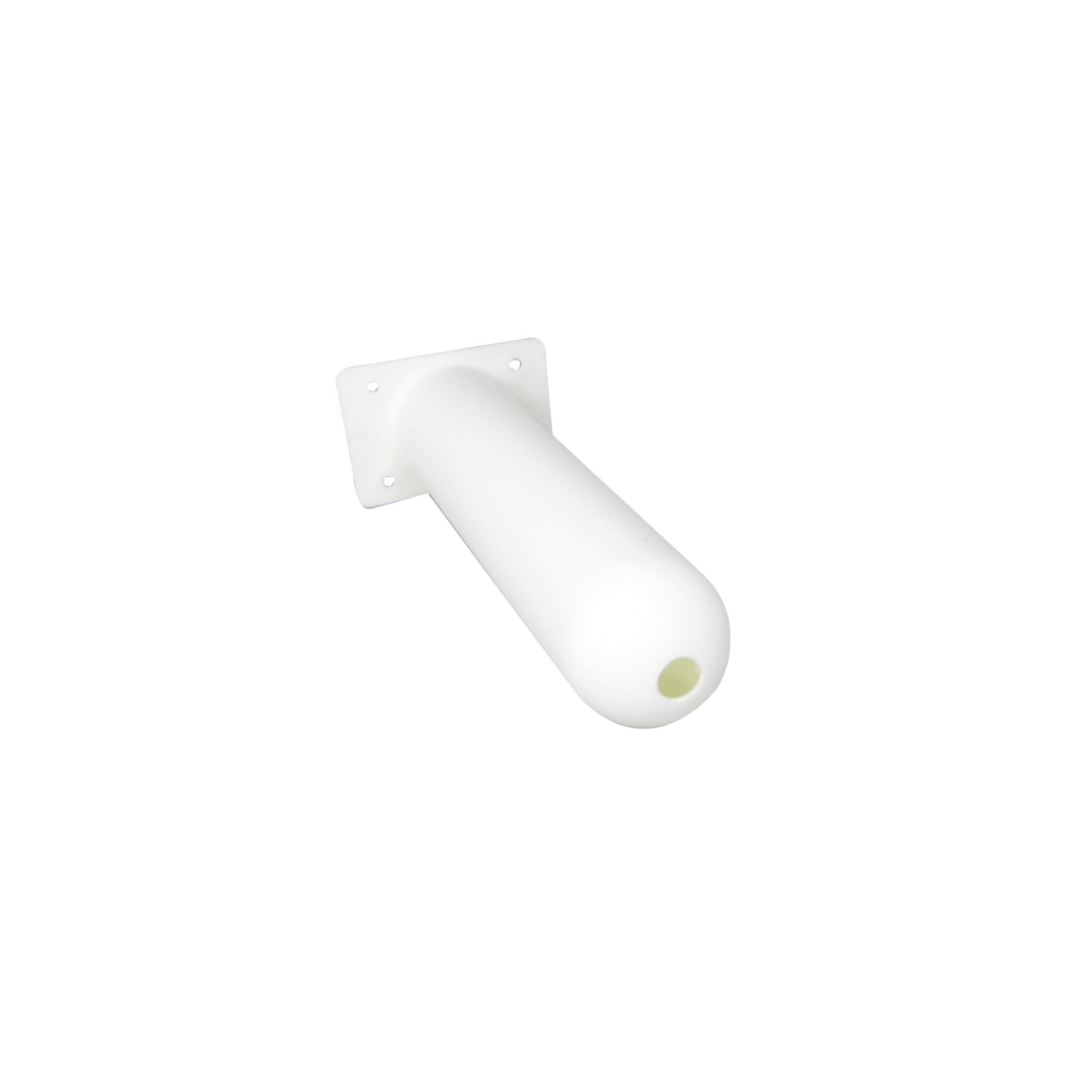 Pactrade Marine Boat Kayak White Plastic Rod Holder Square Plate Straight Head