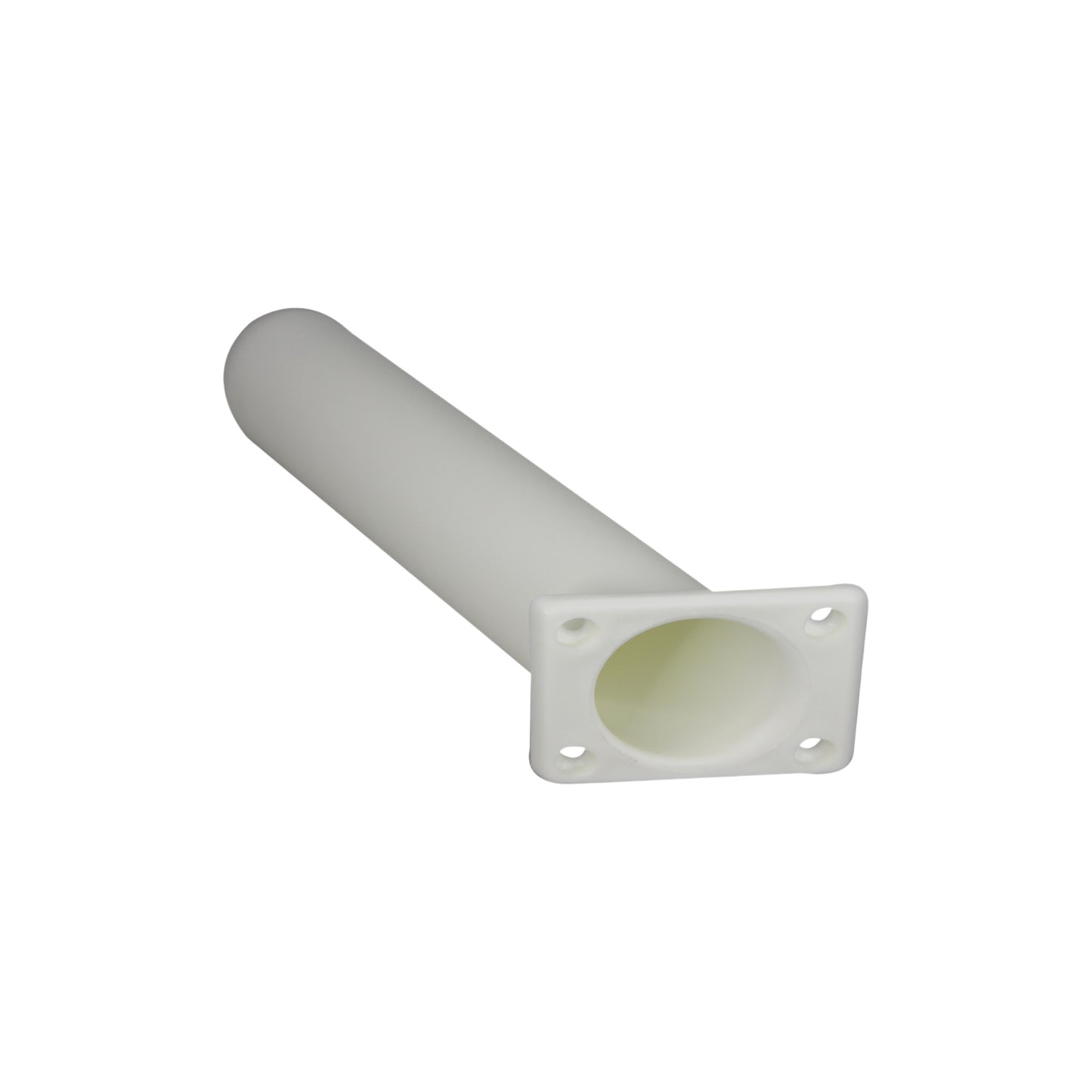 Pactrade Marine Boat Kayak Plastic Flush Mount Square Head White Rod Holder 30°