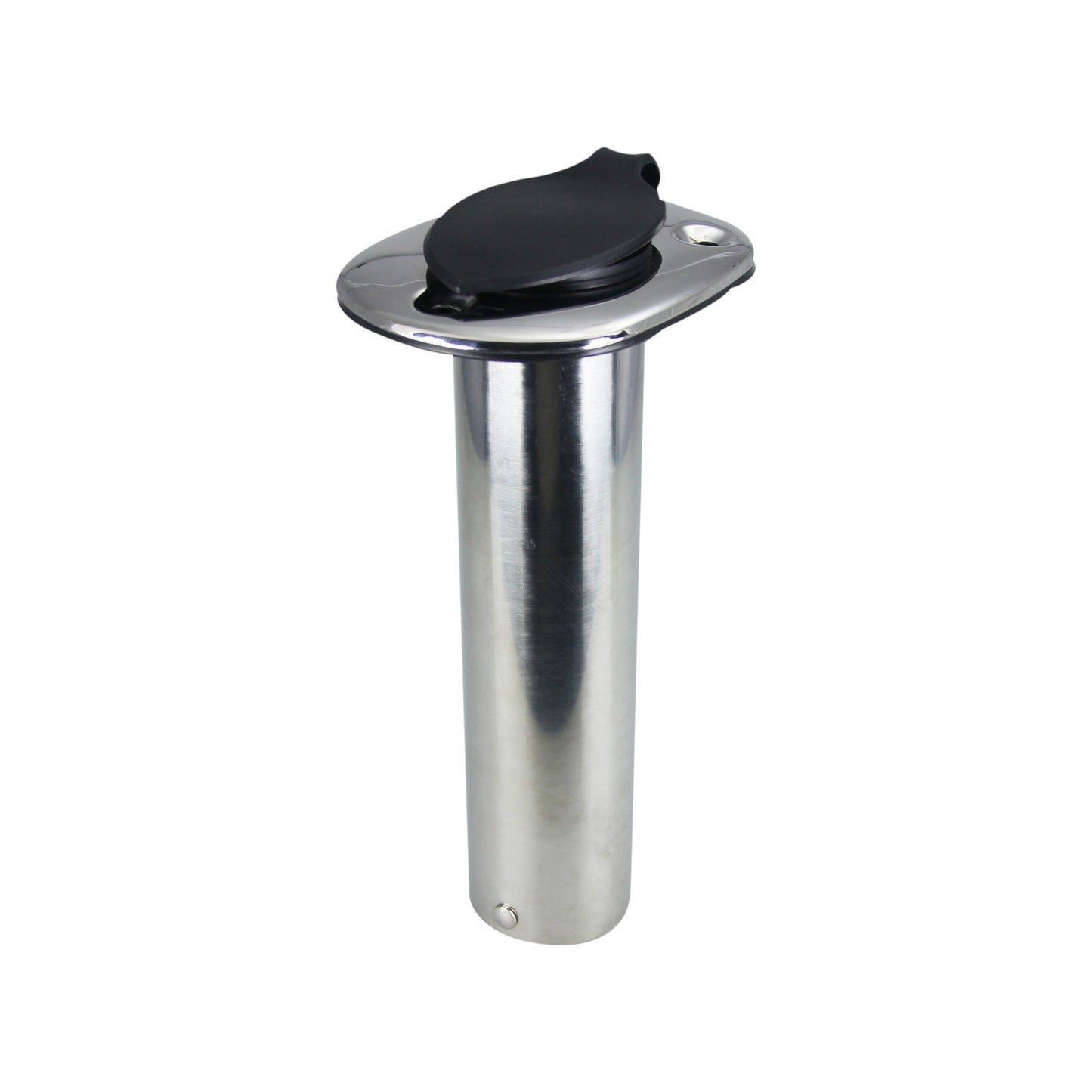 Pactrade Marine Boat Pontoon SS Flush Mount 90° Fishing Rod Holder 9.5" PVC Cap