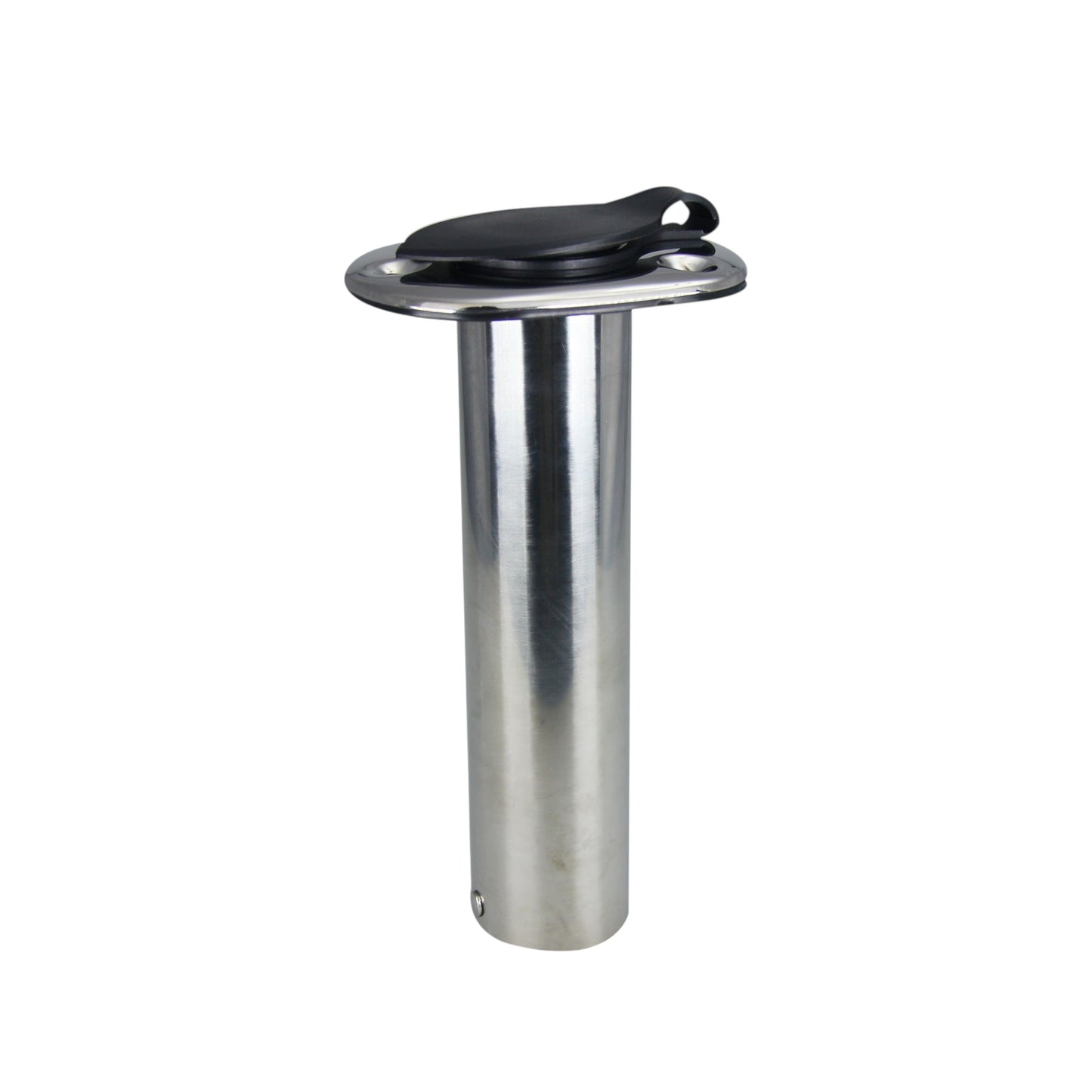 Pactrade Marine Boat Pontoon SS Flush Mount 90° Fishing Rod Holder 9.5" PVC Cap