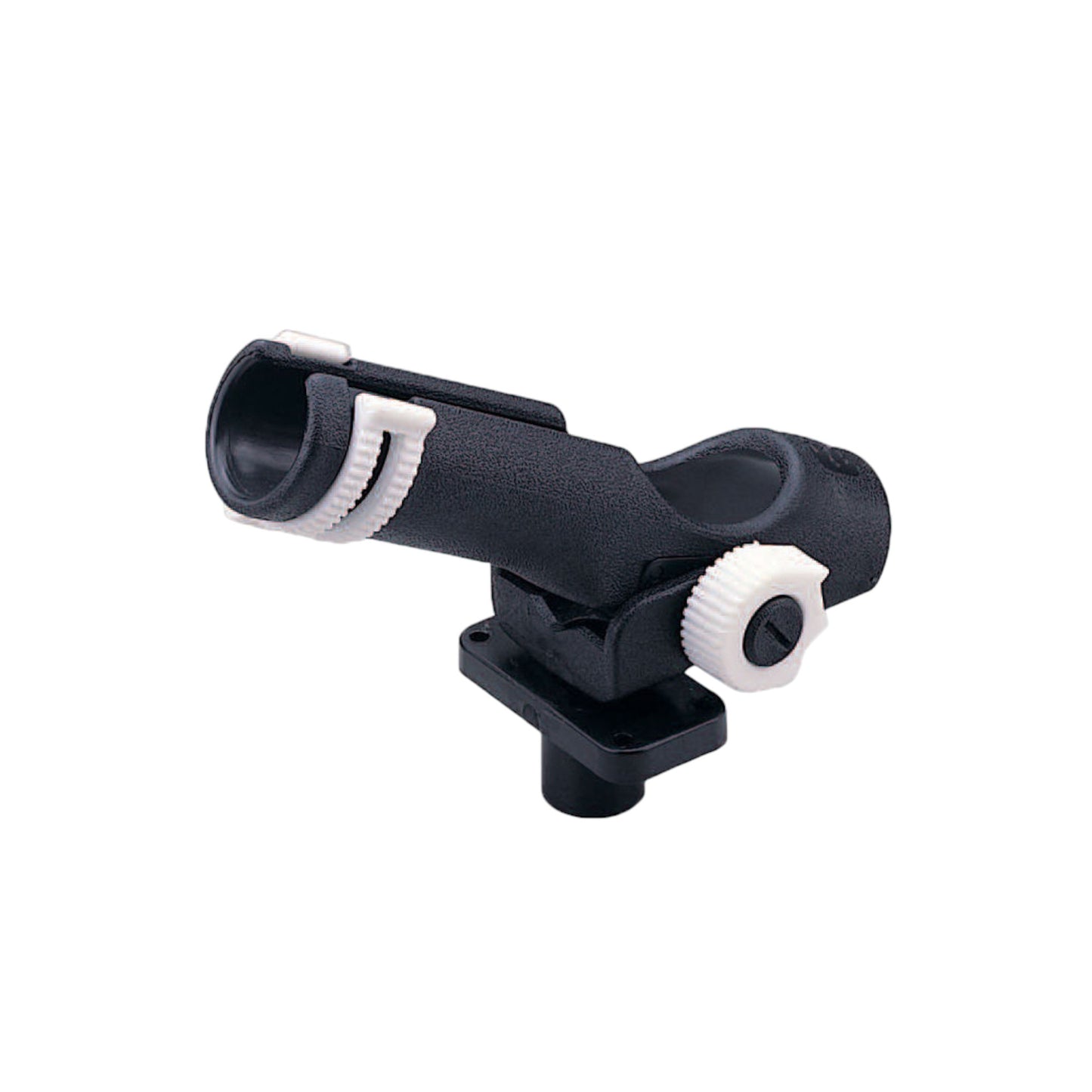 Pactrade Marine Adjustable Marine Boat Black Plastic Fishing Rod Holder Deck Mount