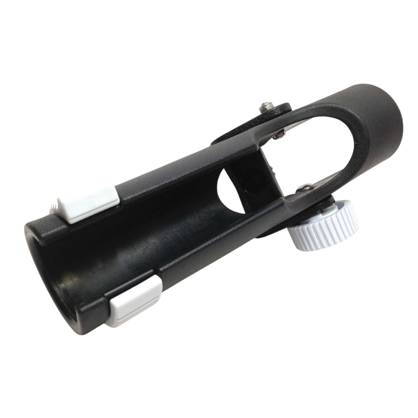 Pactrade Marine Adjustable Marine Boat Black Plastic Fishing Rod Holder Deck Mount