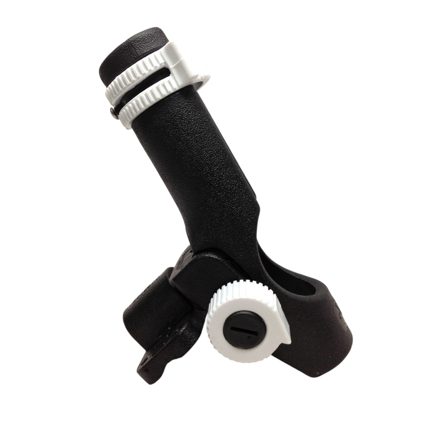 Pactrade Marine Adjustable Marine Boat Black Plastic Fishing Rod Holder Side Mount