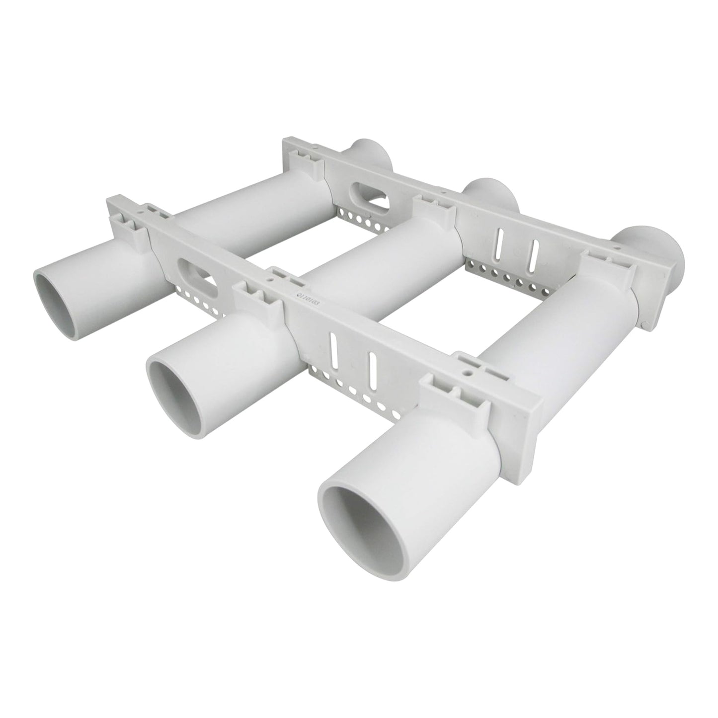 Pactrade Marine Boat UV Stabilized Plastic Fishing Rod Holder Three Tube, White