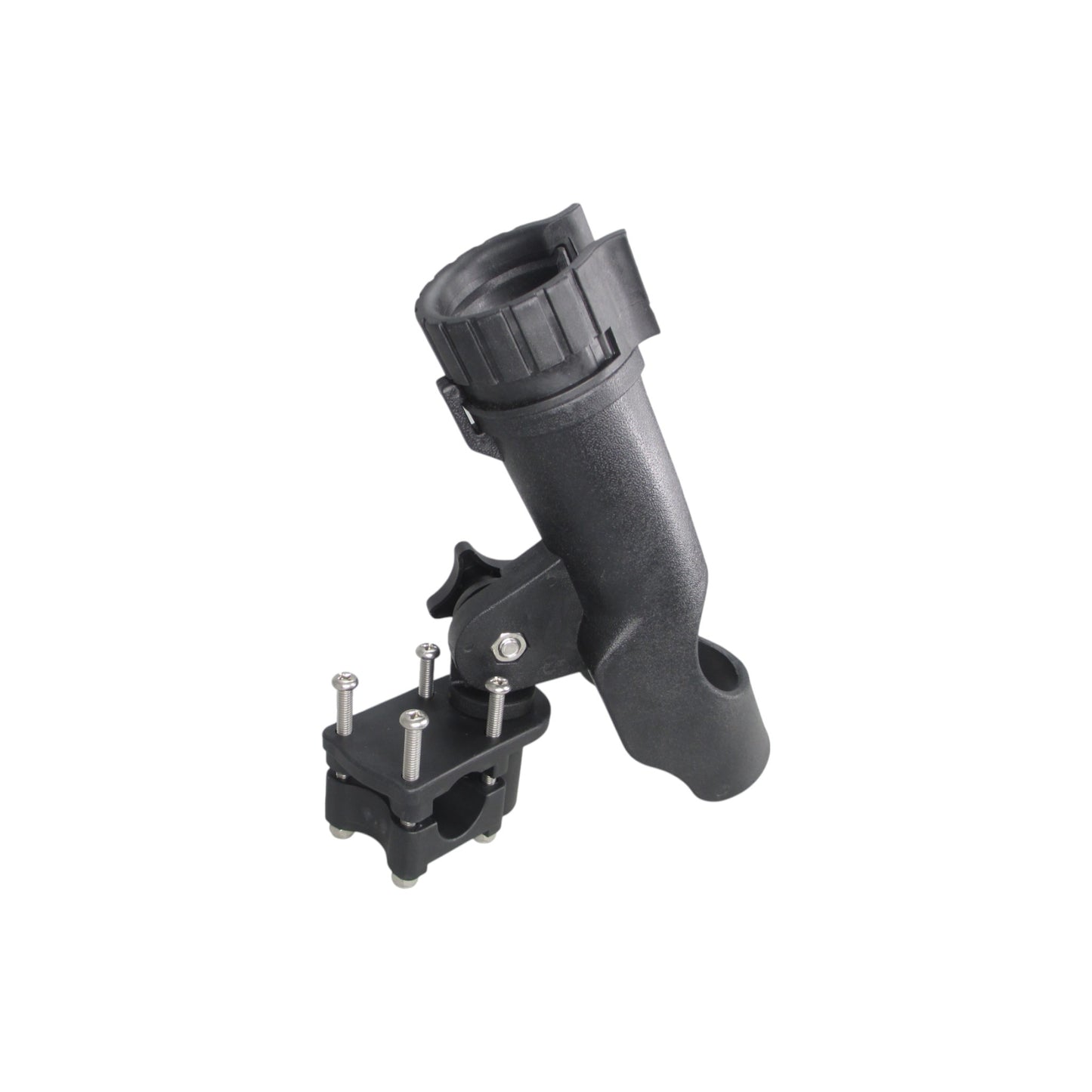 Pactrade Marine Boat Pontoon Fishing Rod Holder 1 1/4' Square 7/8'' - 1'' Round Rail Tube Mount Adjustable