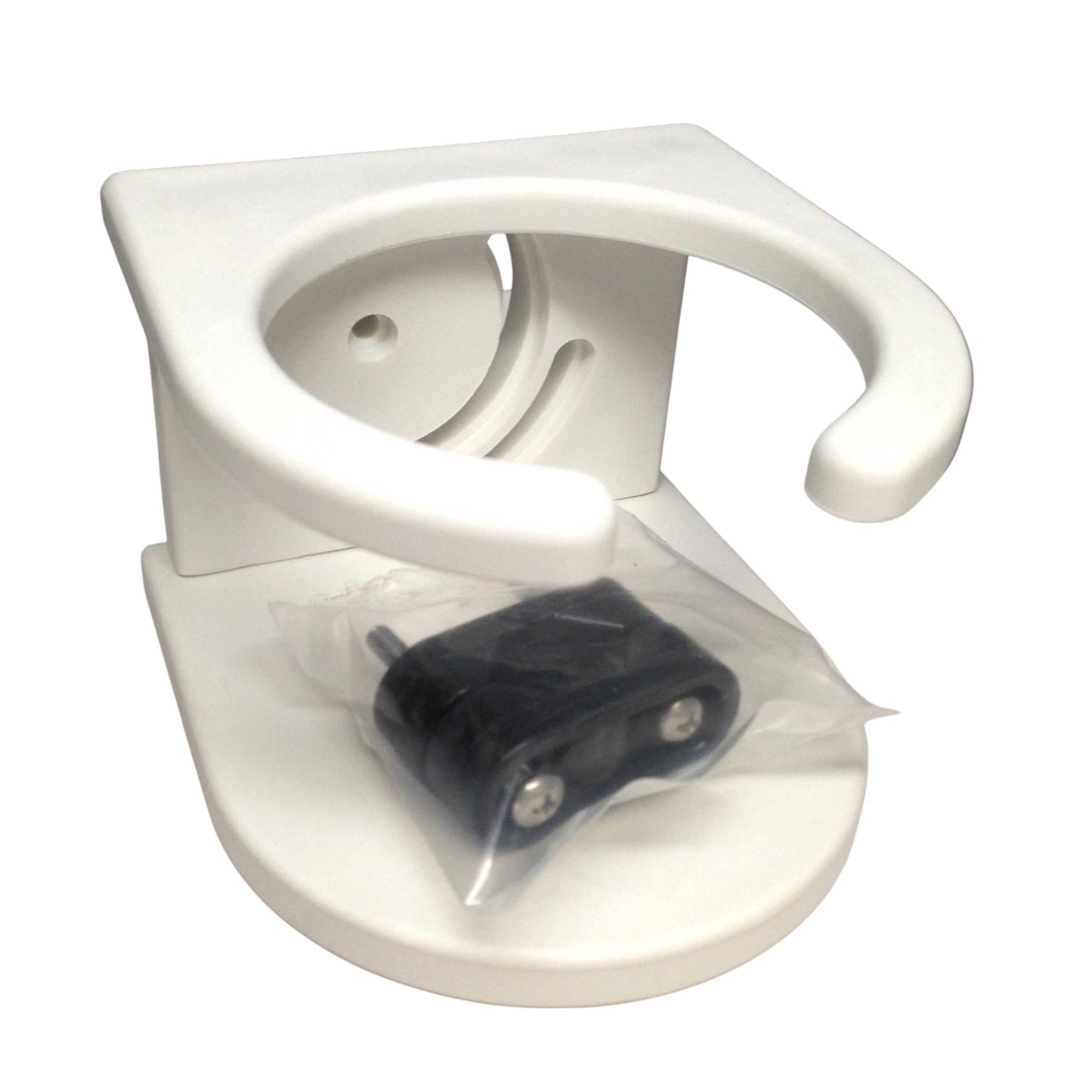Pactrade Marine Boat UV Stabilized Plastic PE Drink Holder With Rail Mount Bracket Kit