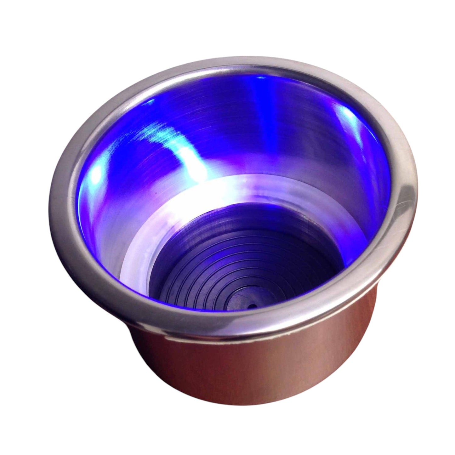 Pactrade Marine Boat Stainless Steel 304 LED Blue Can Drink Holder RV Camper