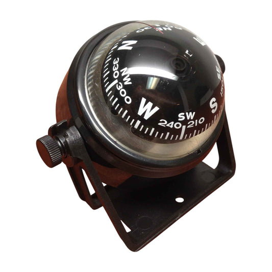 Pactrade Marine Boat Sports 2.25" D Compass With Black Bracket Visible Luber Line