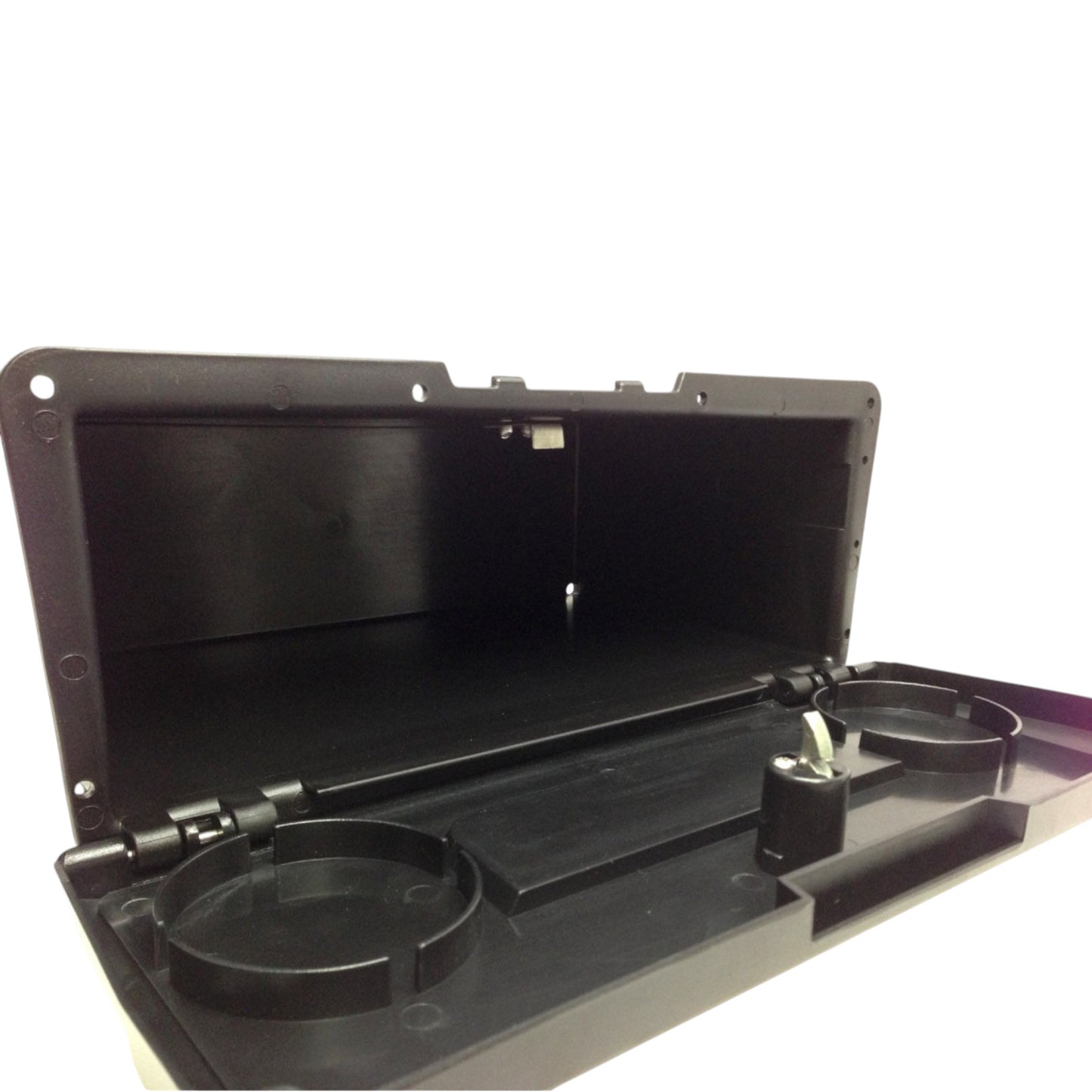 Pactrade Marine Boat Pontoon Yacht Storage Compartment Durable Standard Lightweight Lockable ABS Locking Plastic Glove Box Black Spacious with Keys