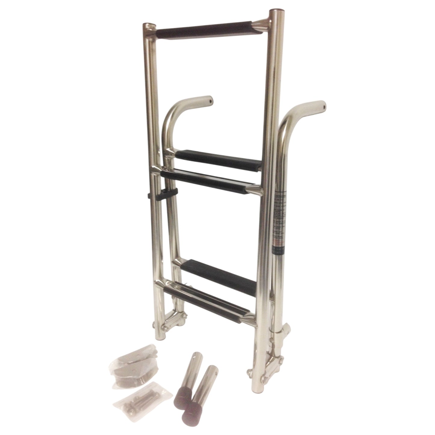 Pactrade Marine Boat Five Steps 2+3 Foldable Ladder Stainless Steel Luxury 42"Long