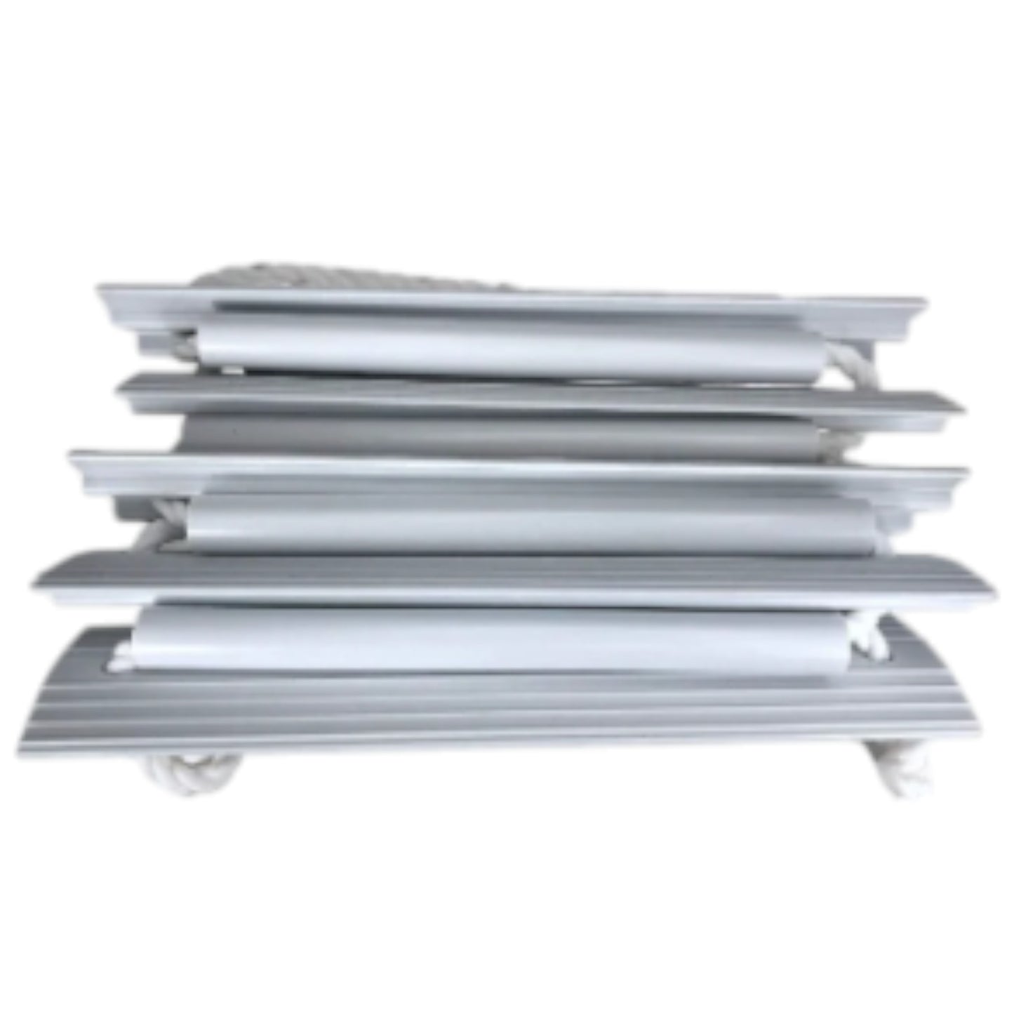 Pactrade Marine Inflatable Boat Kayak 5-Step White Folding PE Rope PVC Ladder for Emergency