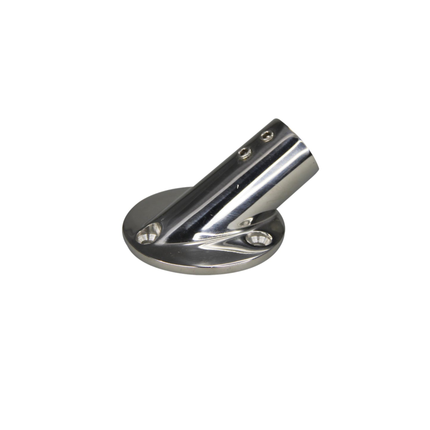 Pactrade Marine Boat Casting SS316 1" Hand Rail Fitting Round Base 30 Degree