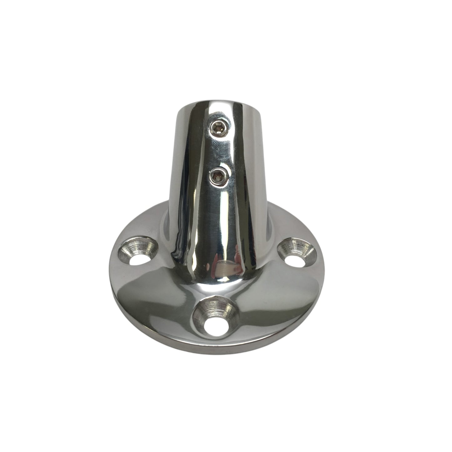 Pactrade Marine Boat Durable Solid SS 316 Handrail Fitting Round Base 45 Deg 7/8" 22MM