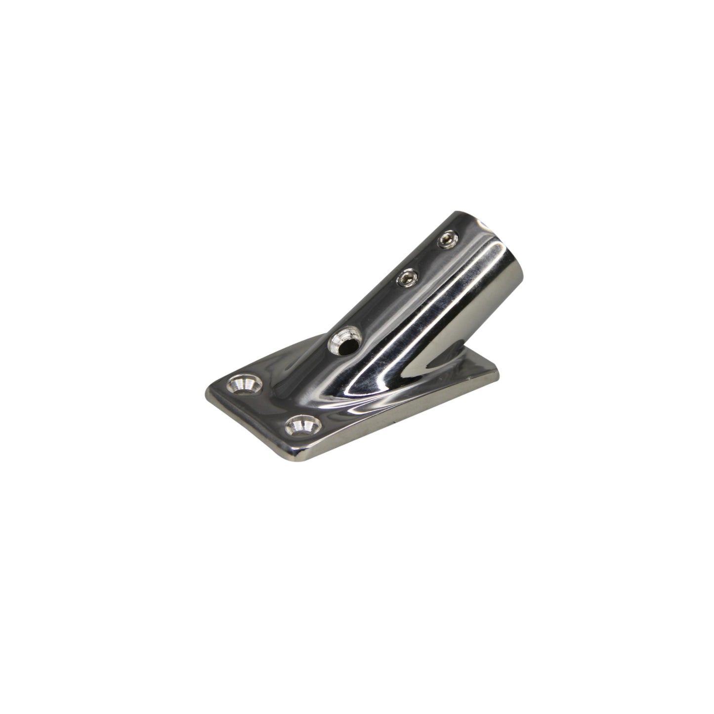 Pactrade Marine Boat Casting SS316 1" 25.4mm Handrail Fitting Square Base 30 Deg