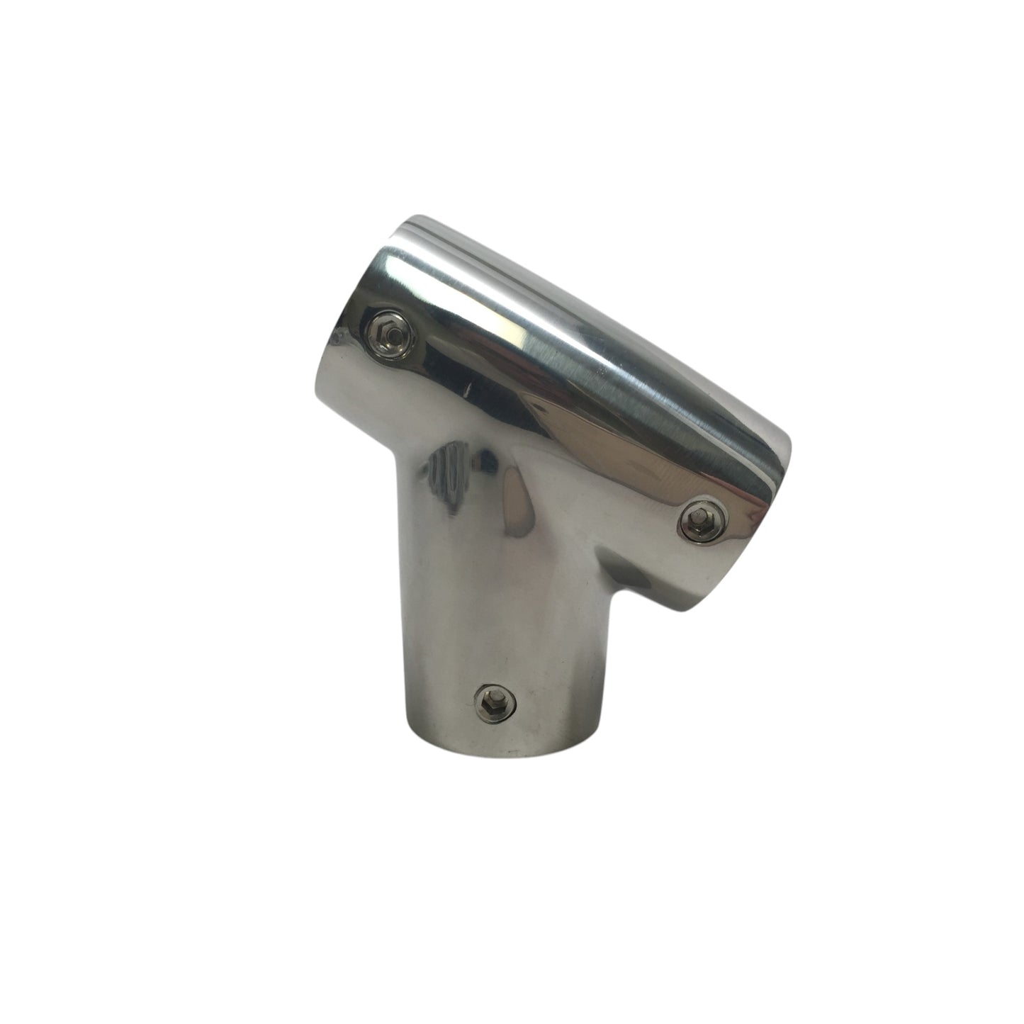 Pactrade Marine Boat Durable Handrail Fitting SS316 Tee Form 60 Deg Right Hand 7/8" 22MM
