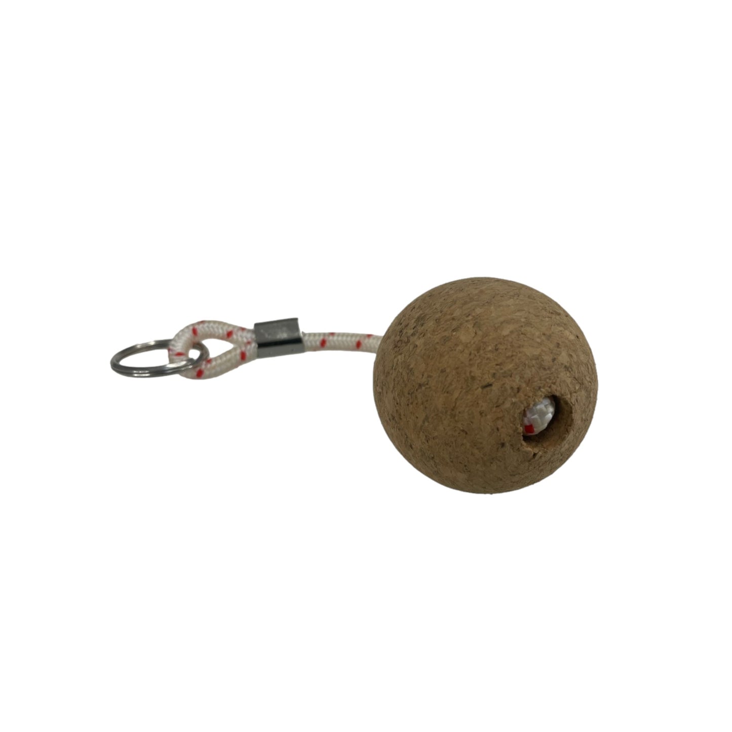Pactrade Marine Boat Pontoon Kayak Buoyant Brown Cork Wooden Ball Water Sports Ring Keyring Float Keychain