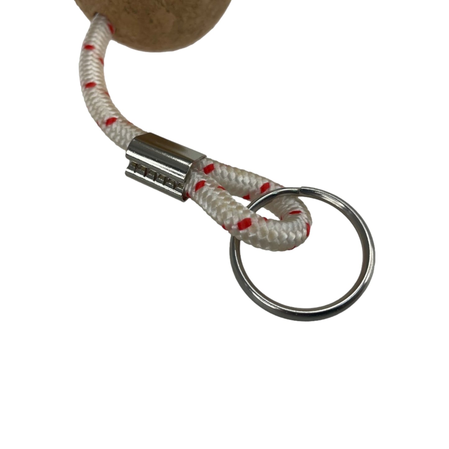 Pactrade Marine Boat Pontoon Kayak Buoyant Brown Cork Wooden Ball Water Sports Ring Keyring Float Keychain