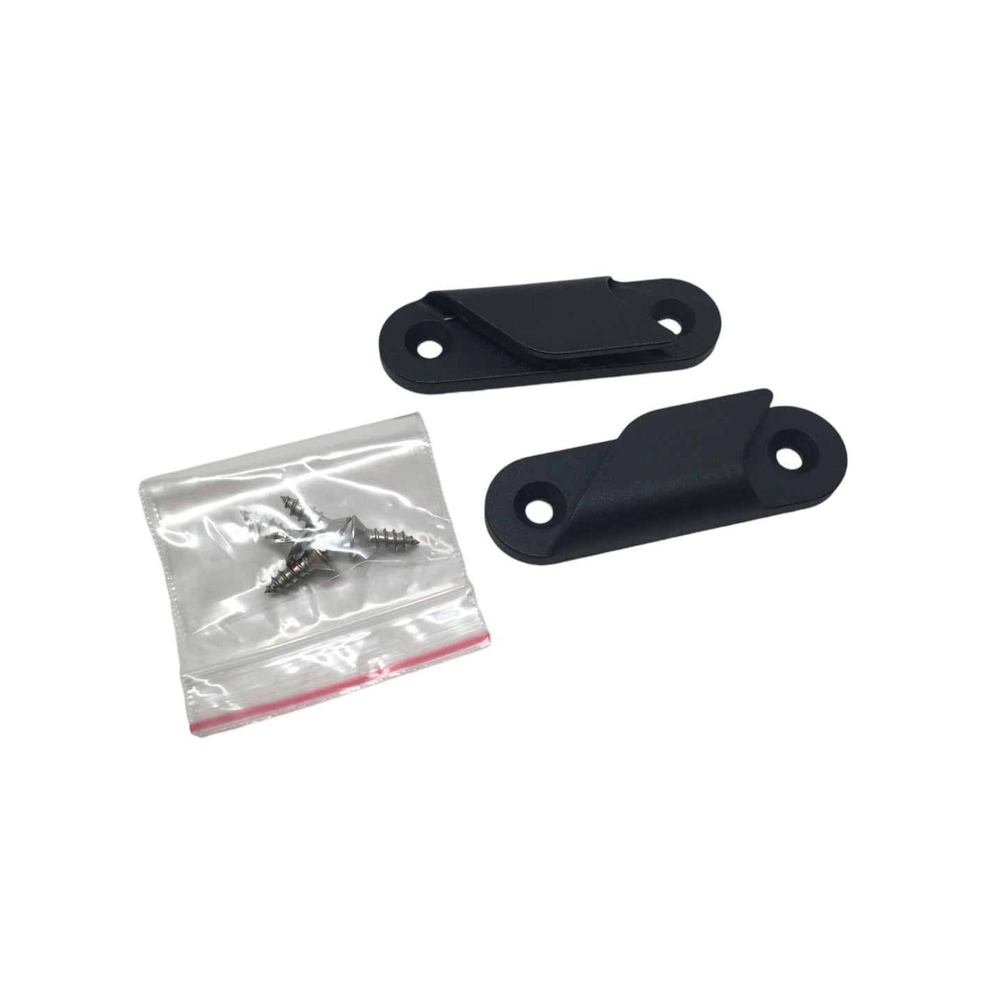 Pactrade Marine Boat Canoe Kayak Pair of Black Clam Fine Line Cleats Left Right Side