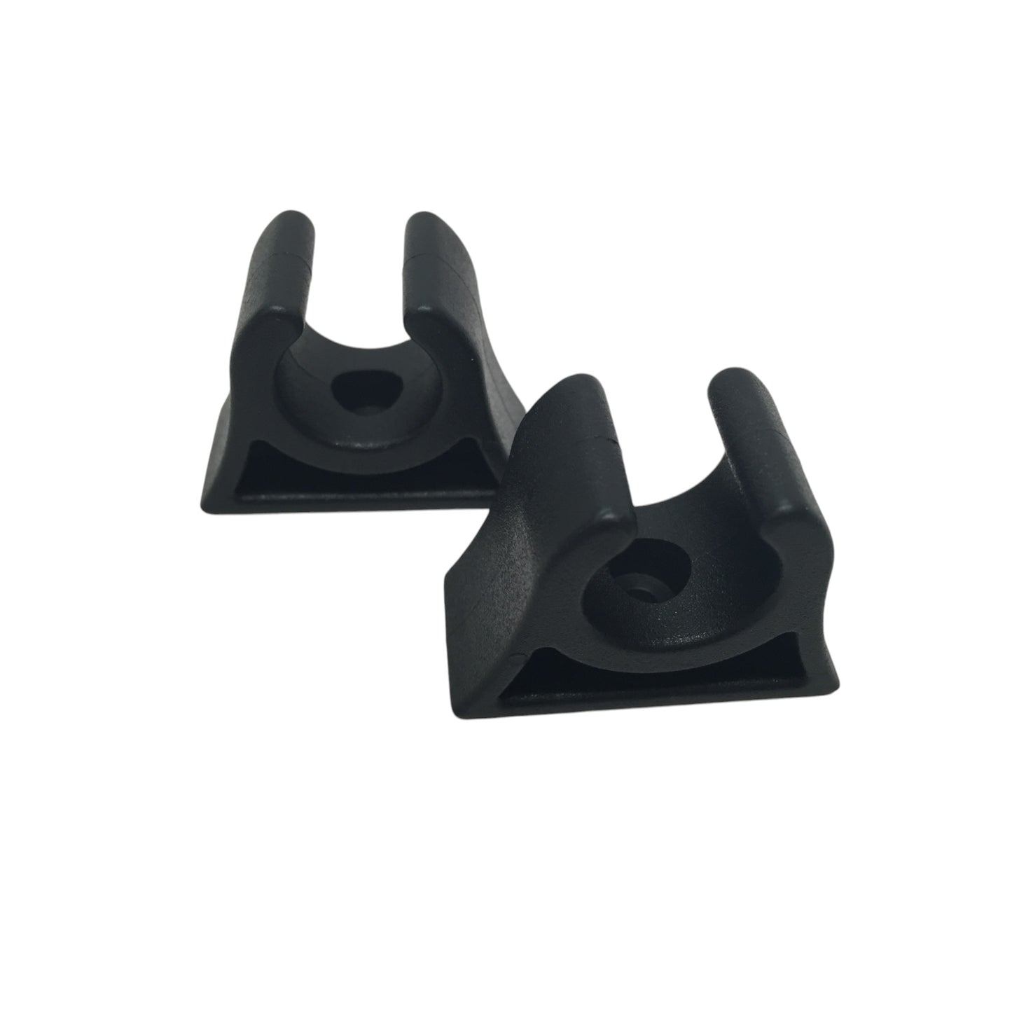 Pactrade Marine Boat Canoe Kayak Pair of Black PP+TPR Molded Paddle Clip 3/4" Diameter