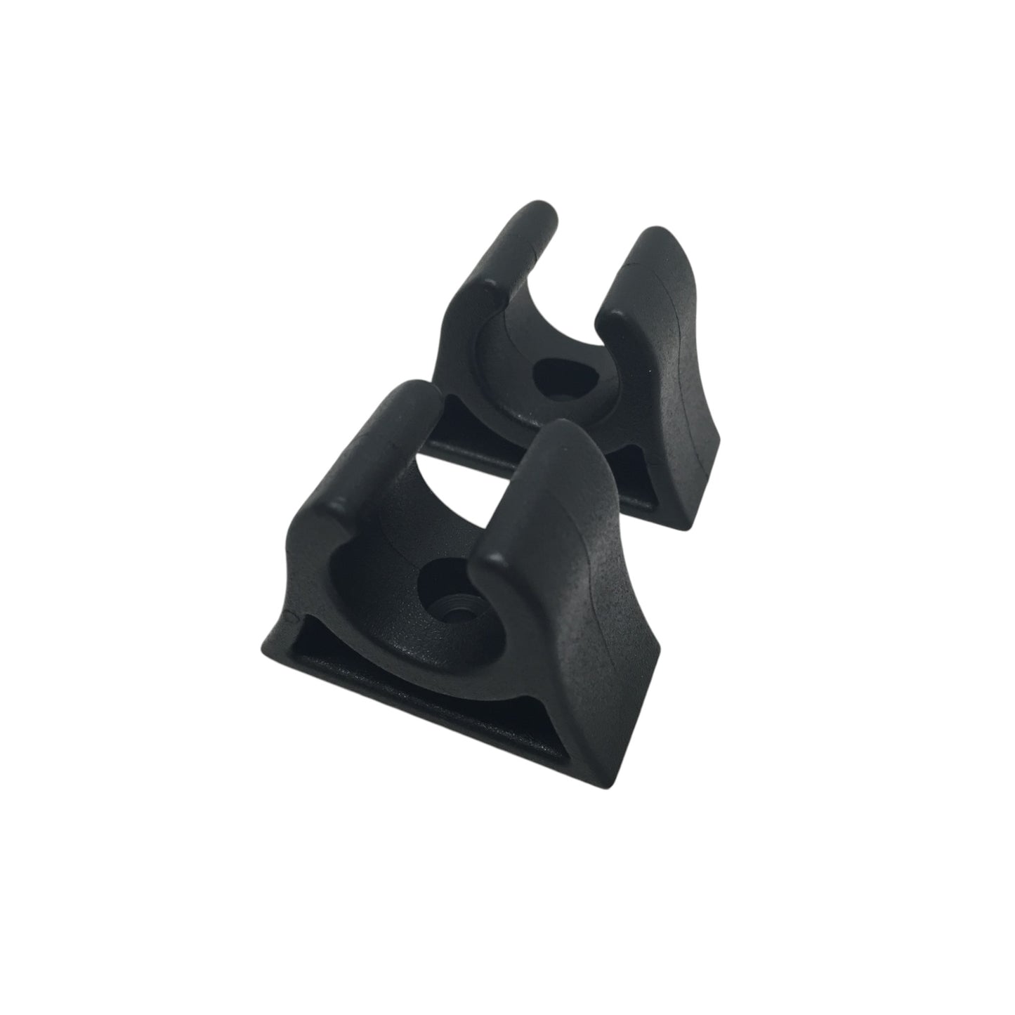 Pactrade Marine Boat Canoe Kayak Pair of Black PP+TPR Molded Paddle Clip 3/4" Diameter