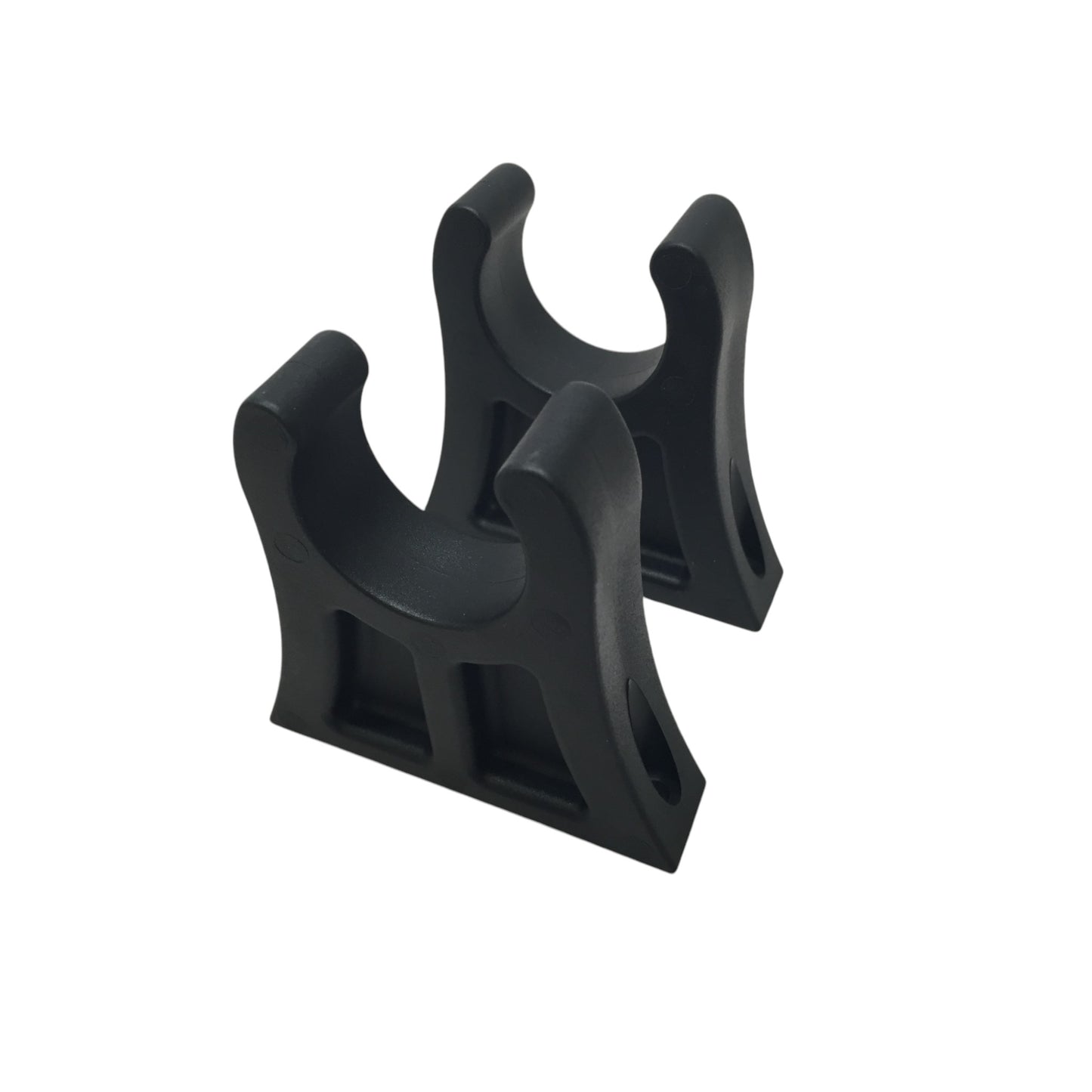 Pactrade Marine Boat Canoe Kayak Pair of Black PP+TPR Molded Paddle Clip 1-7/16" Diameter