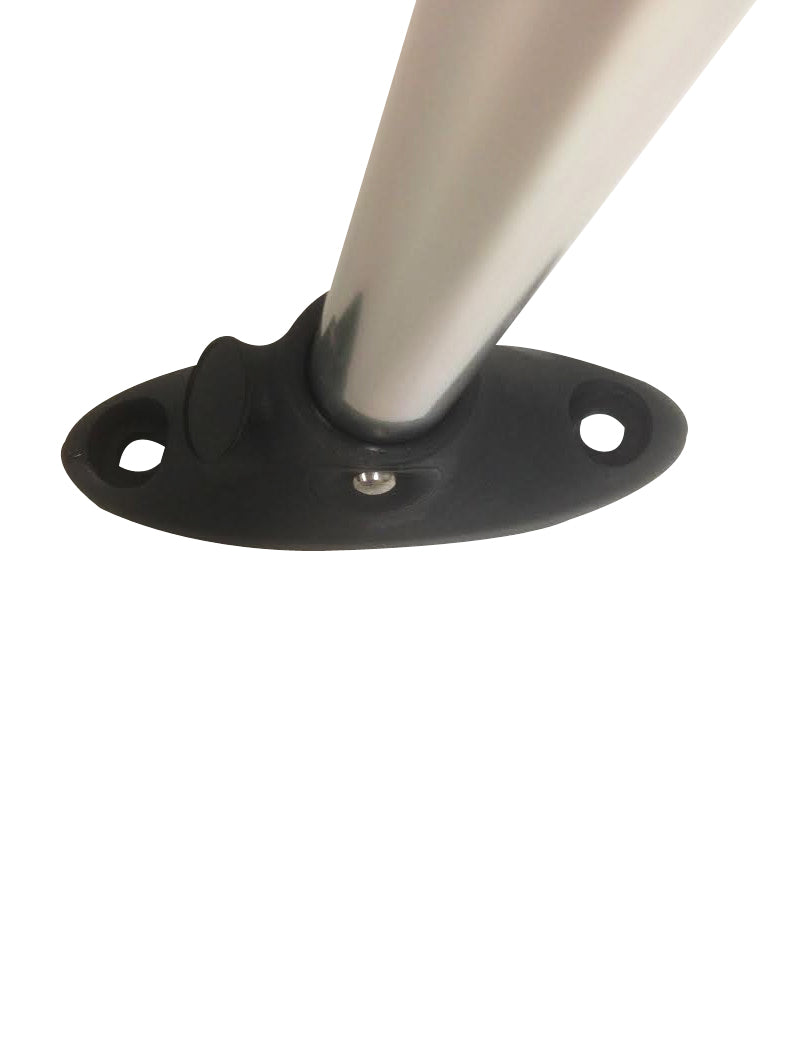 Pontoon Flag Pole Socket w/ American USA Flag 24" Long Adjustable