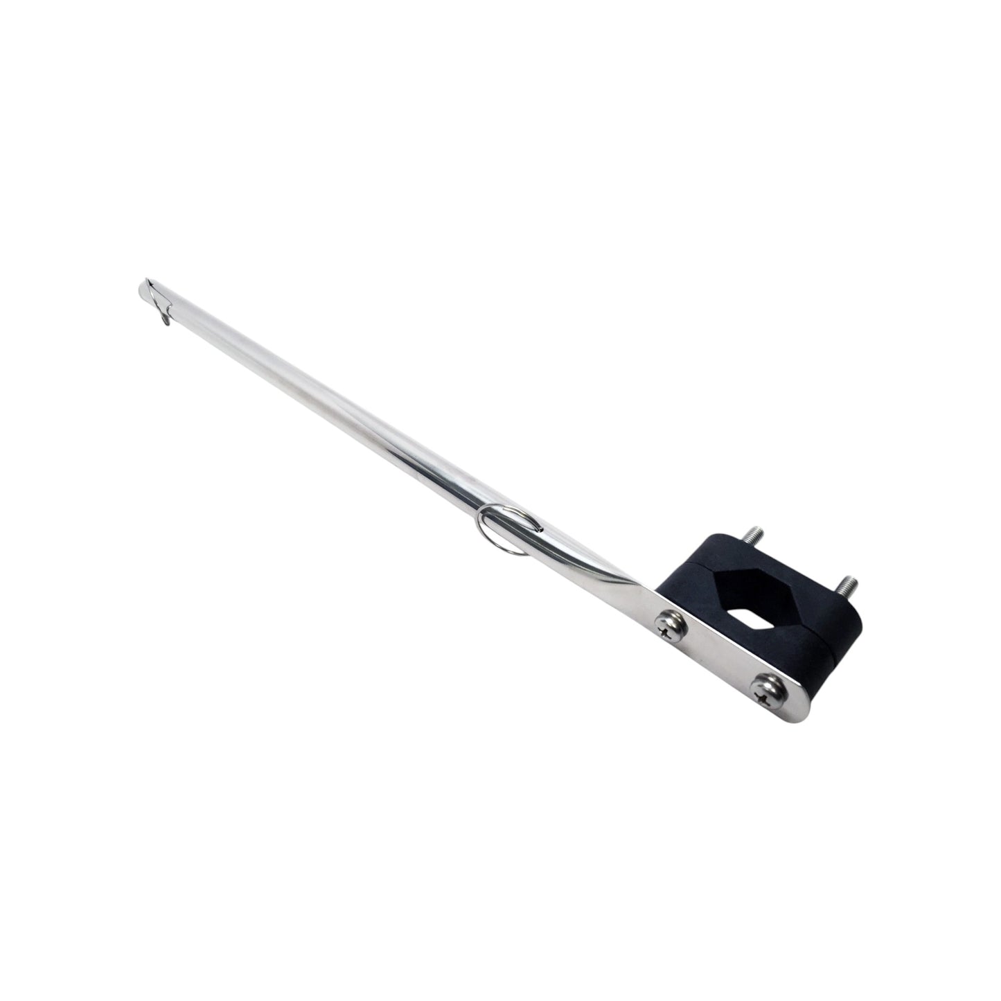 Pactrade Marine Boat American Flag USA 12"X18" Stainless Steel Pole Rail Mount 15-3/16"