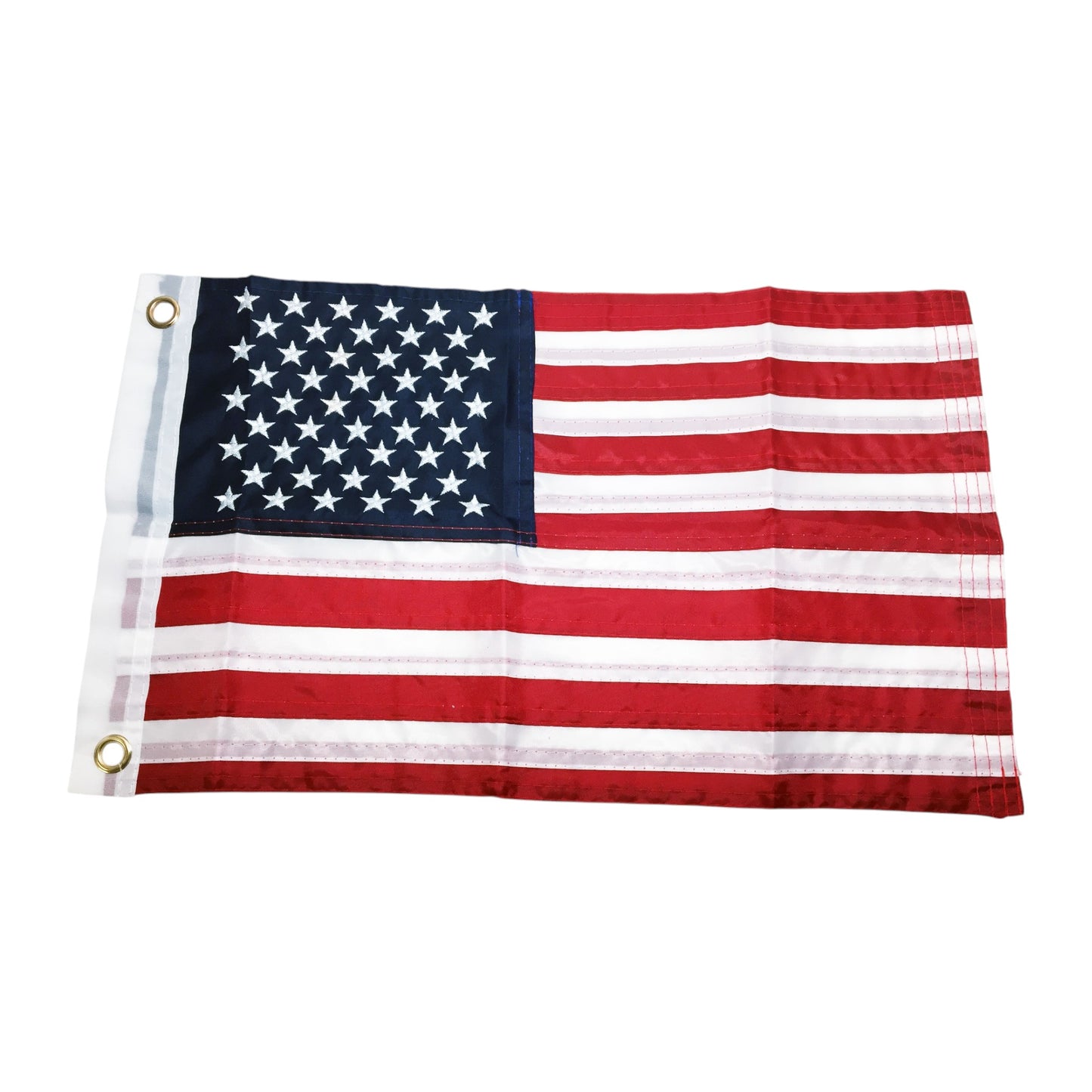 Pactrade Marine Boat American Flag USA 12"X18" Stainless Steel Rail Mount Flag Staff Pole