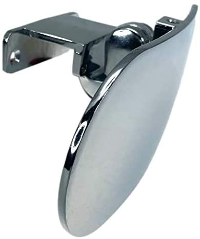Pactrade Marine Boat Ski Wide Oval Convex Mirror Tinted Shatter Proof Chrome Plated Steel Deck Windshield Mounted Dash