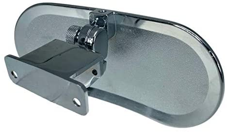 Pactrade Marine Boat Ski Wide Oval Convex Mirror Tinted Shatter Proof Chrome Plated Steel Deck Windshield Mounted Dash