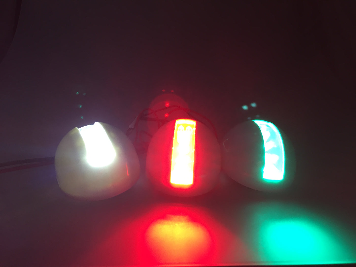Pactrade Marine Boat Combo Side LED Stern Transom and Bi Color Pair Green Red Navigation Light USCG 2NM ABYC-16 Approval 12V White
