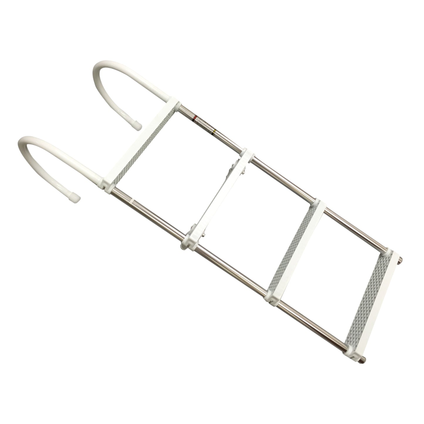 Pactrade Marine 4 Steps Ladder Hook (Aluminum White Polyethene, 46x15-Inch)