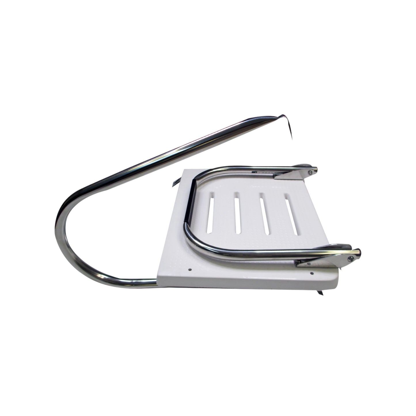 Pactrade Marine Boat Universal Fiberglass Swim Platform Under Mount Fold Down Ladder 1 Step Inboard One Rail