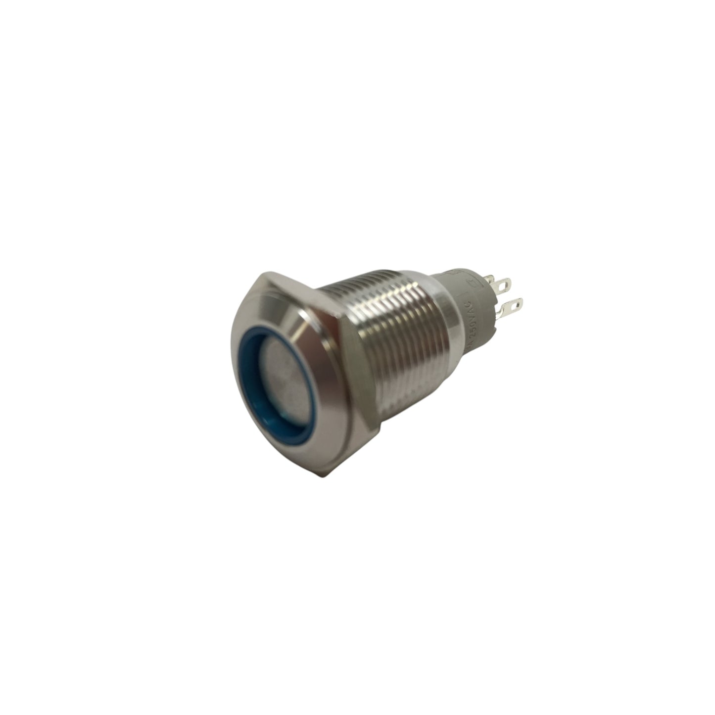 Pactrade Marine Boat SS304 Blue LED Ultra Flush Light On-Off Push Switch Ring Button