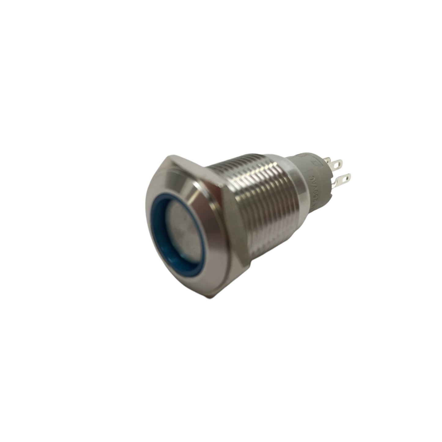 2 of Pactrade Marine SS304 Blue LED Ultra Flush Light On-Off Push Switch Ring Button
