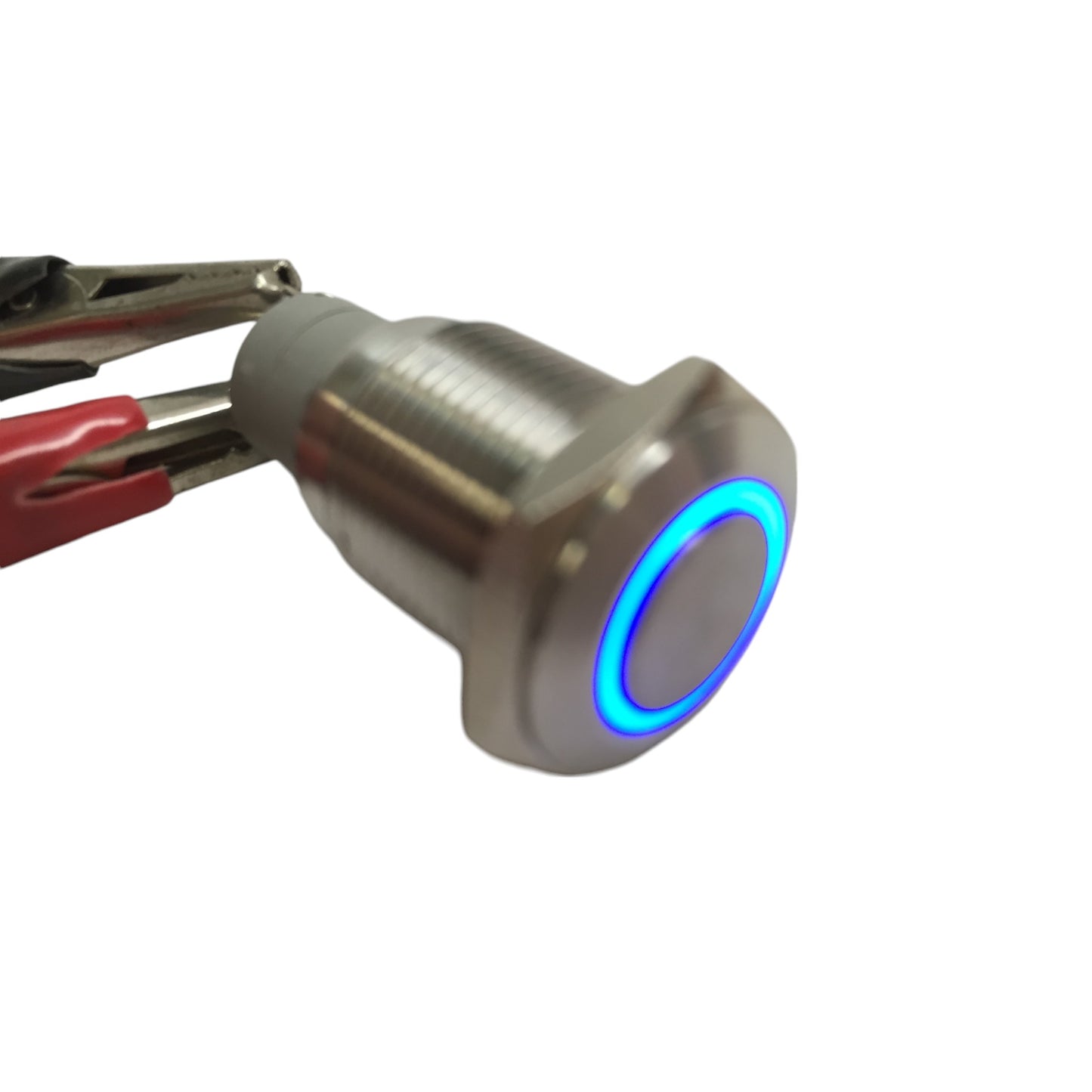 2 of Pactrade Marine SS304 Blue LED Ultra Flush Light Auto On-Off Push Switch Ring Button