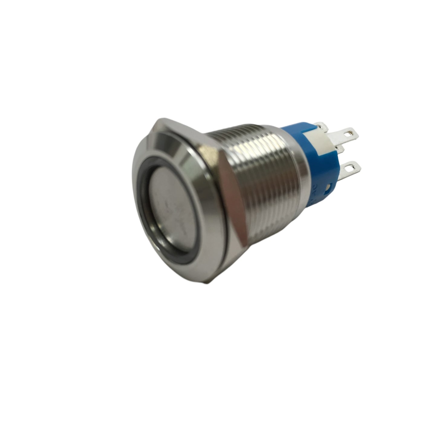 2 of Pactrade Marine Car SS304 Blue LED 12V 5A Flush Light On-Off Push Switch Ring Button