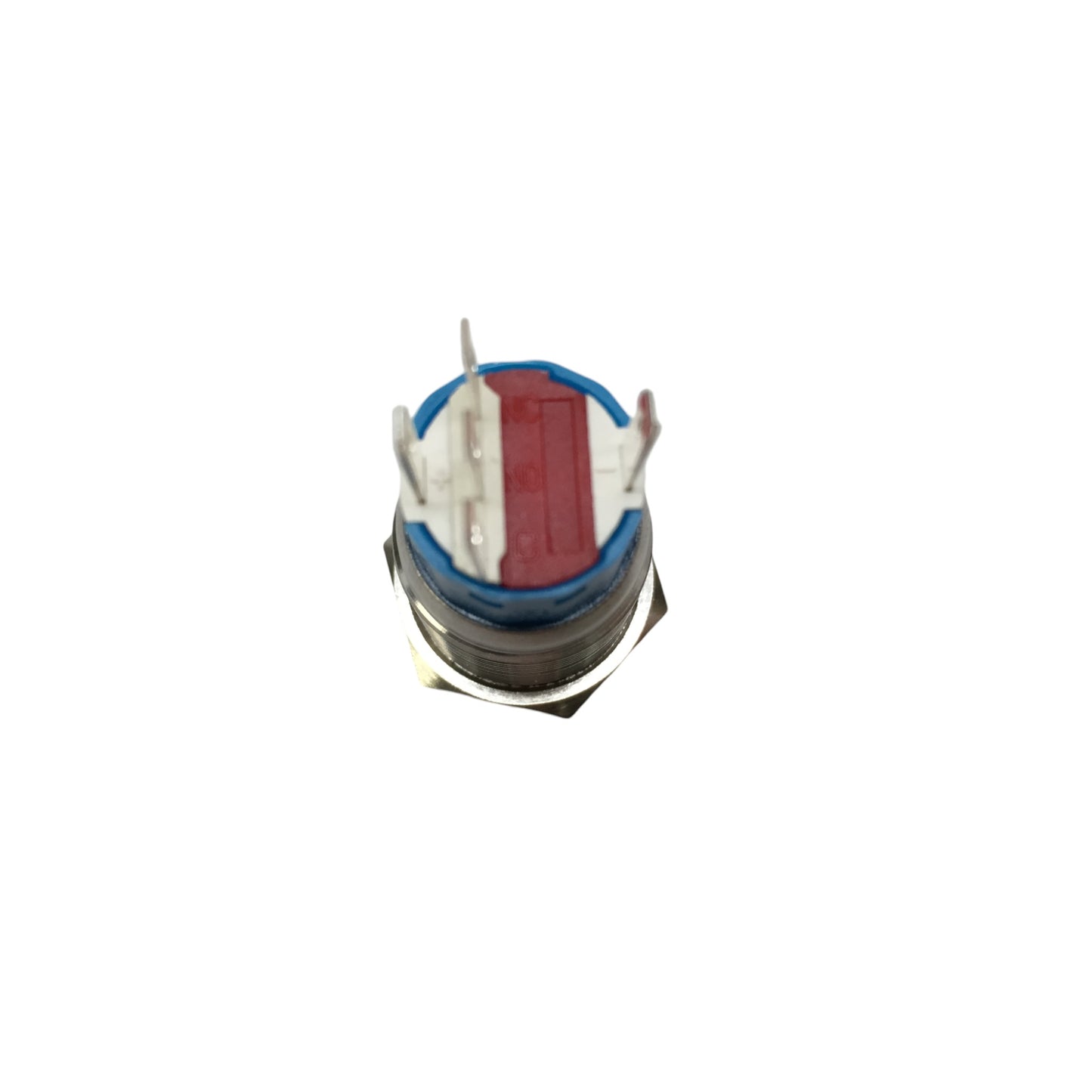 4 of Pactrade Marine SS304 Blue LED 12V Flush Light Auto On-Off Push Switch Ring Button