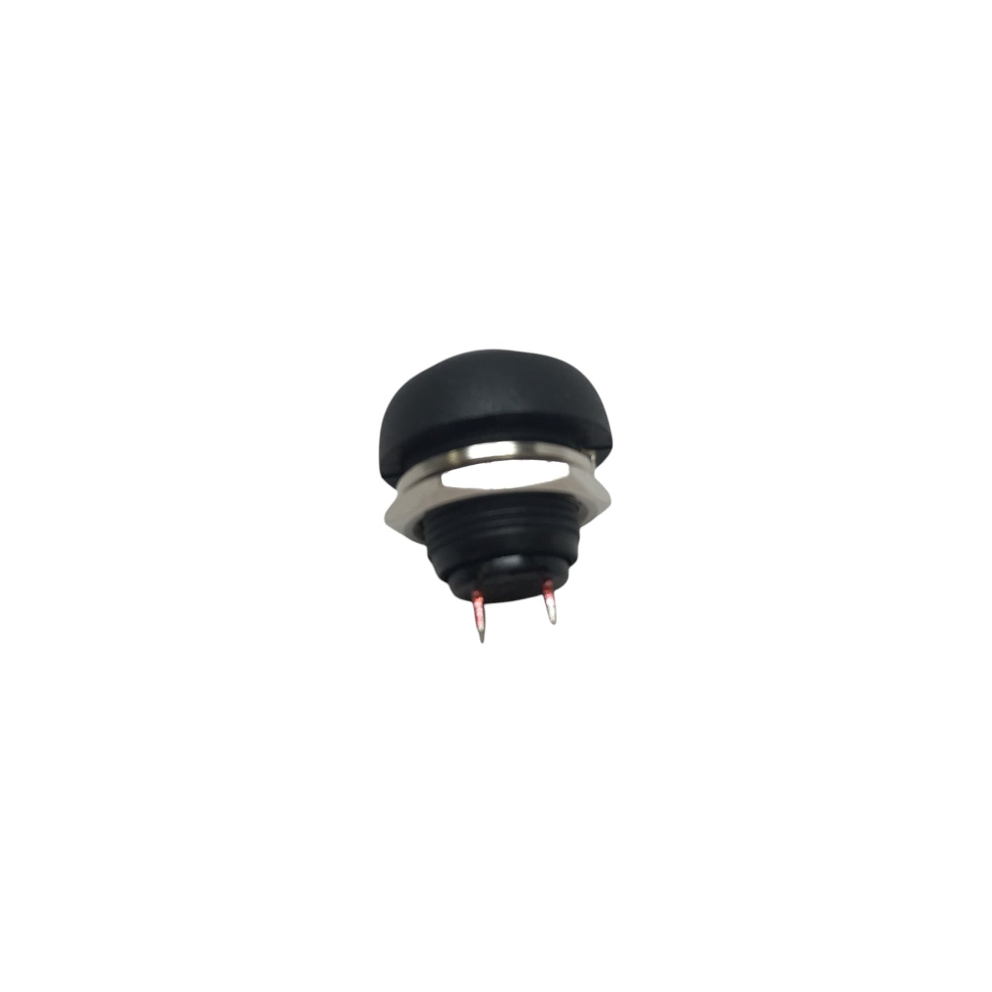 Pactrade Marine 10pcs Car Mini Round Black Push Button Switch Momentary On-Off