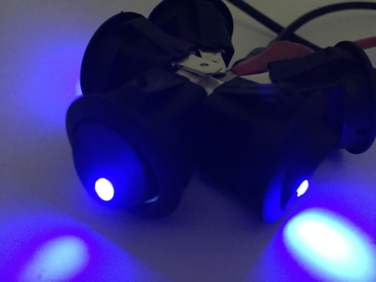 Pactrade Marine 5 PCS Boat Automotive Car Round Blue Dot LED Rocker Switch SPST On/Off