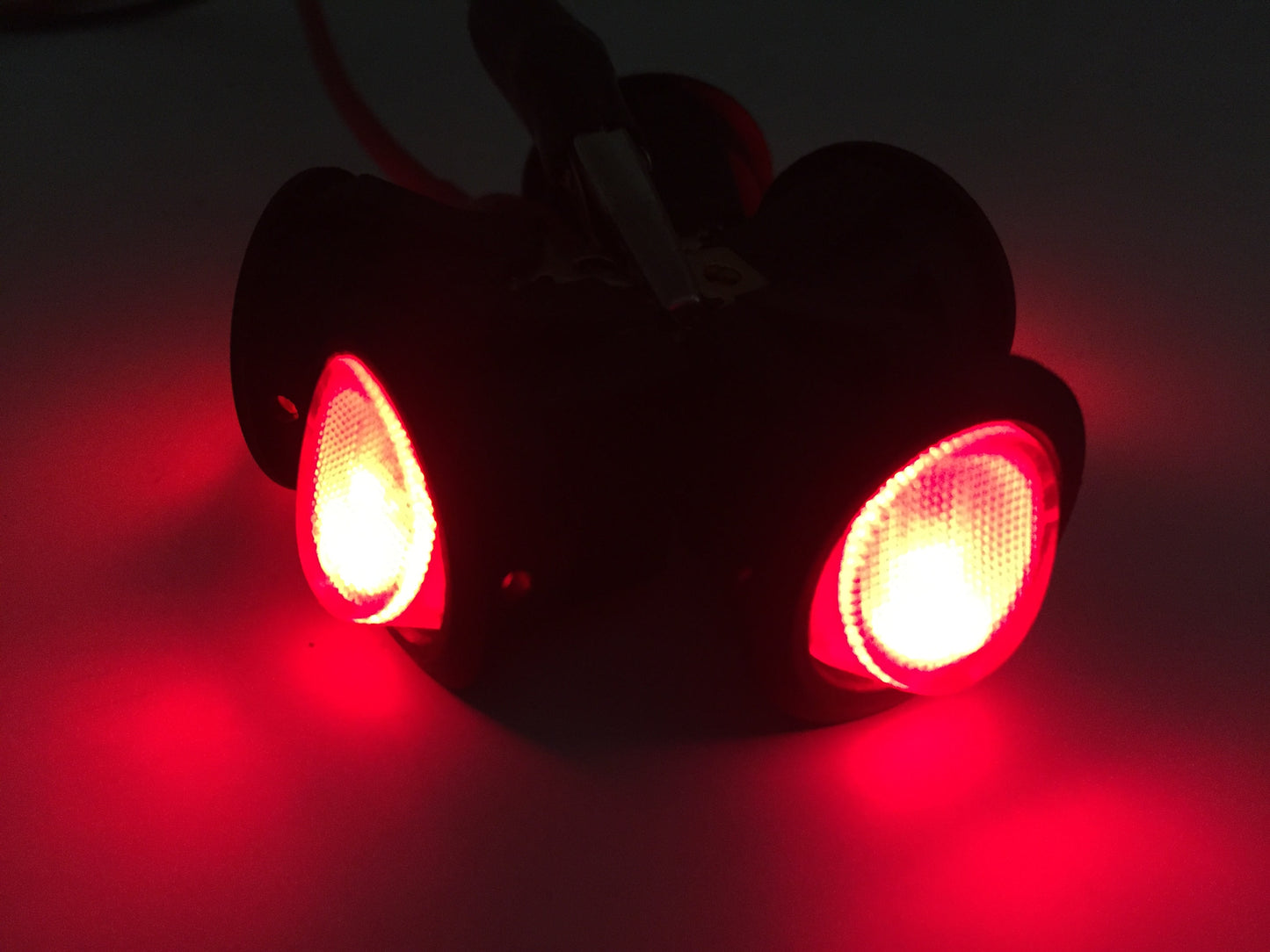 5 PCS Pactrade Marine Boat Automotive Car Small Round Red LED Rocker Switch SPST ON/OFF