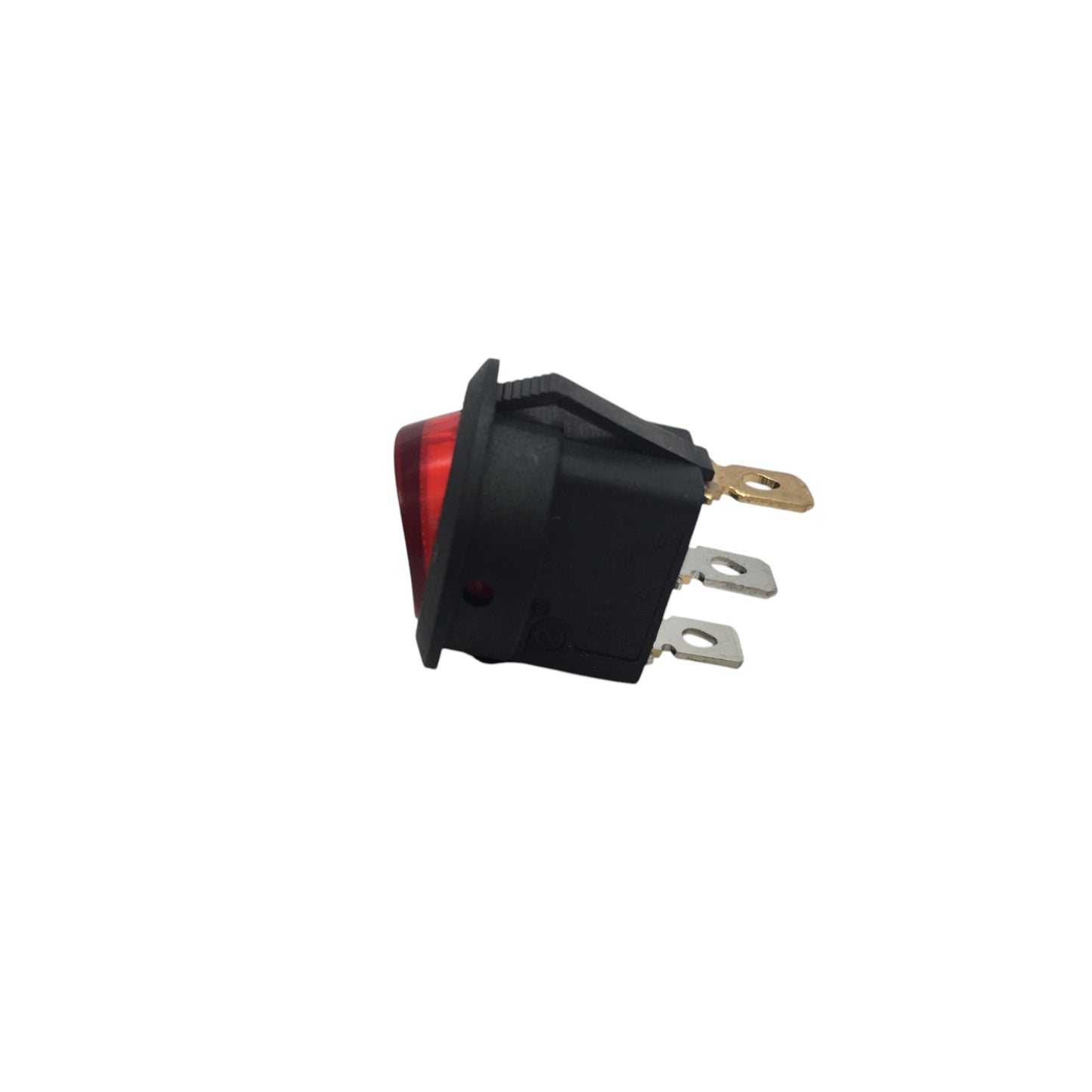 5 PCS Pactrade Marine Boat Automotive Car Small Round Red LED Rocker Switch SPST ON/OFF
