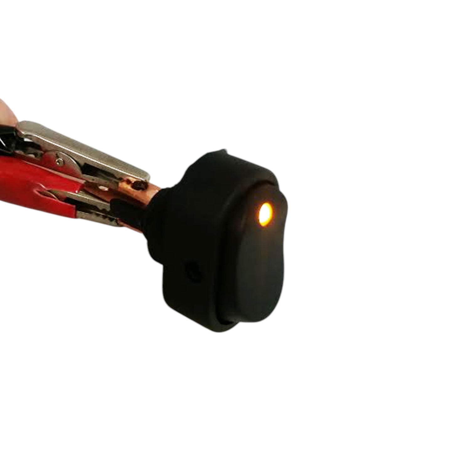 Pactrade Marine 20pcs Yellow LED Light 12V 30A On-Off Rocker Switch RV Auto Boat