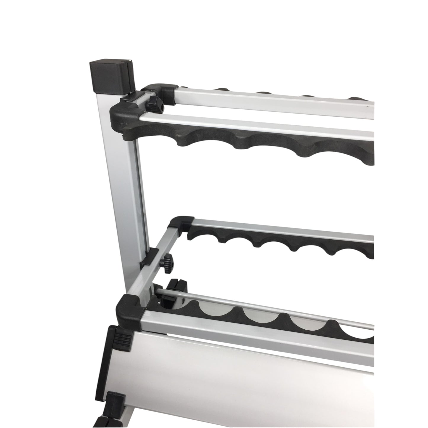 Pactrade Marine Aluminum Alloy Fishing Rod Vertical Portable Holder 24 Rack Boat Garage Home